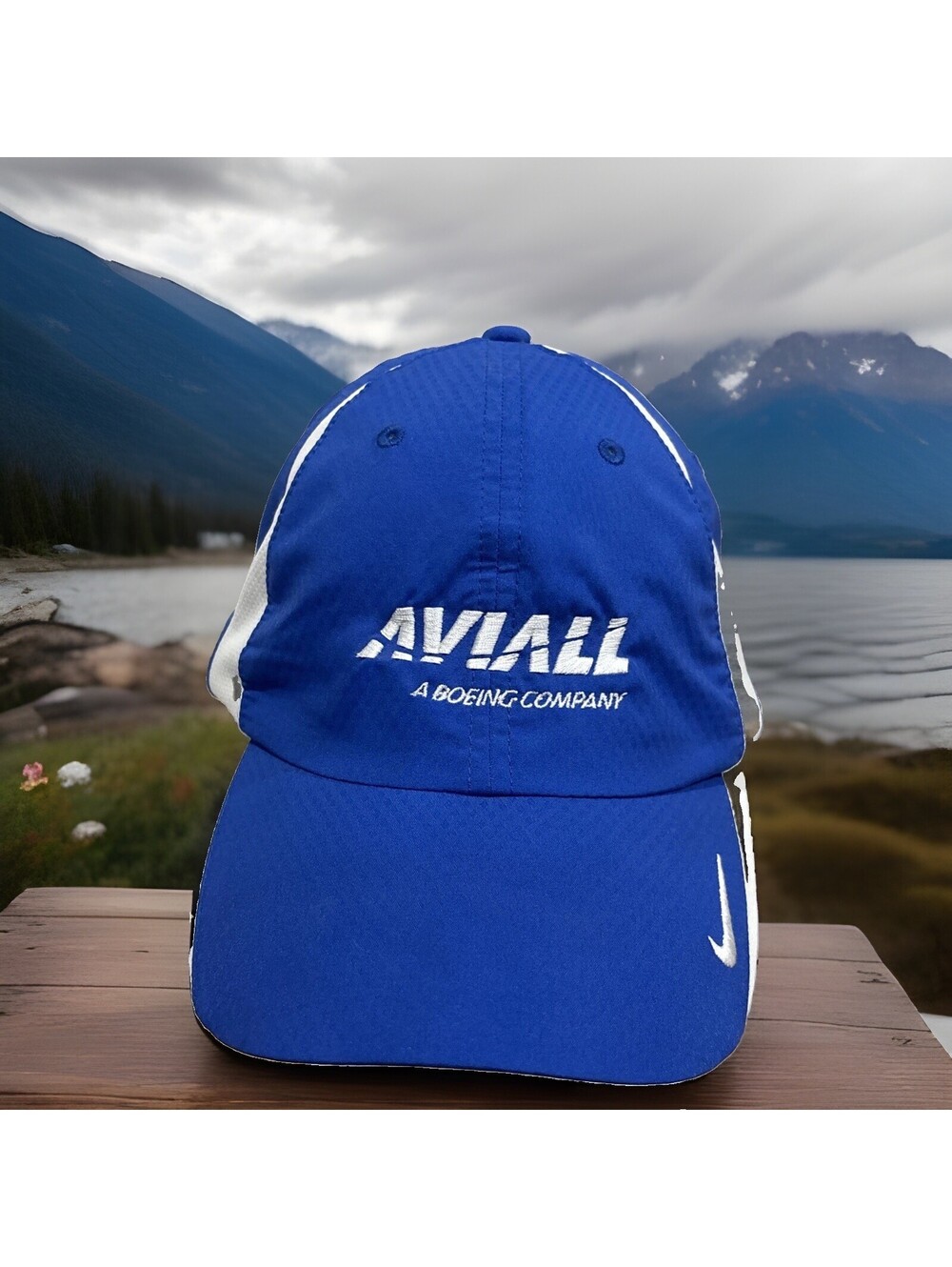 Nike Aviall Boeing Company Aerospace Defense Aviation Parts Baseball Cap Hat